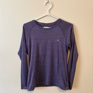 🤩 3 for $20 / Champion Heathered Purple Long Sleeve Athletic Shirt